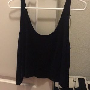 Black crop top